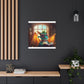 Little Dragon Reads A Book- Large Wall Art