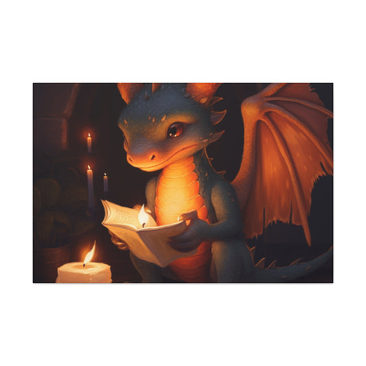 How Fire Dragon Reads At Night- Large Wall Art