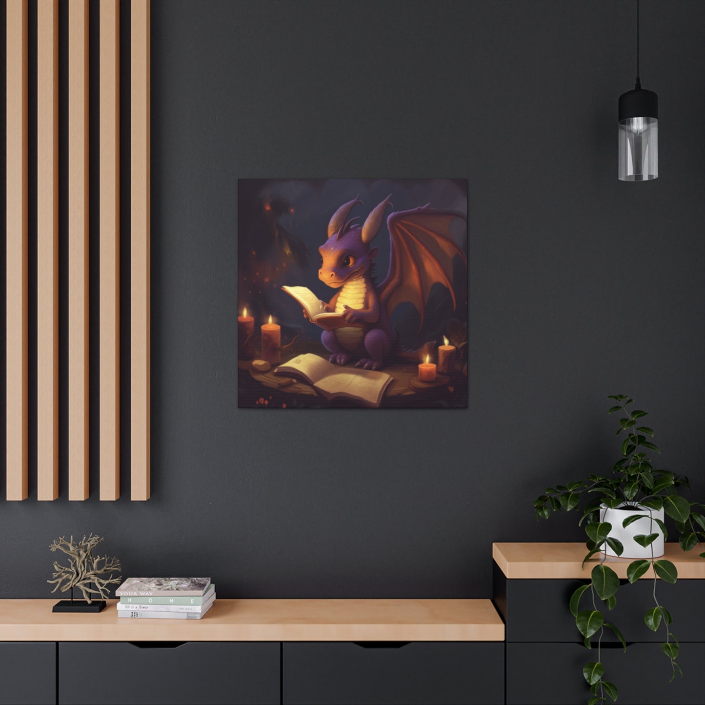 Story Time For Dragon- Large Wall Art