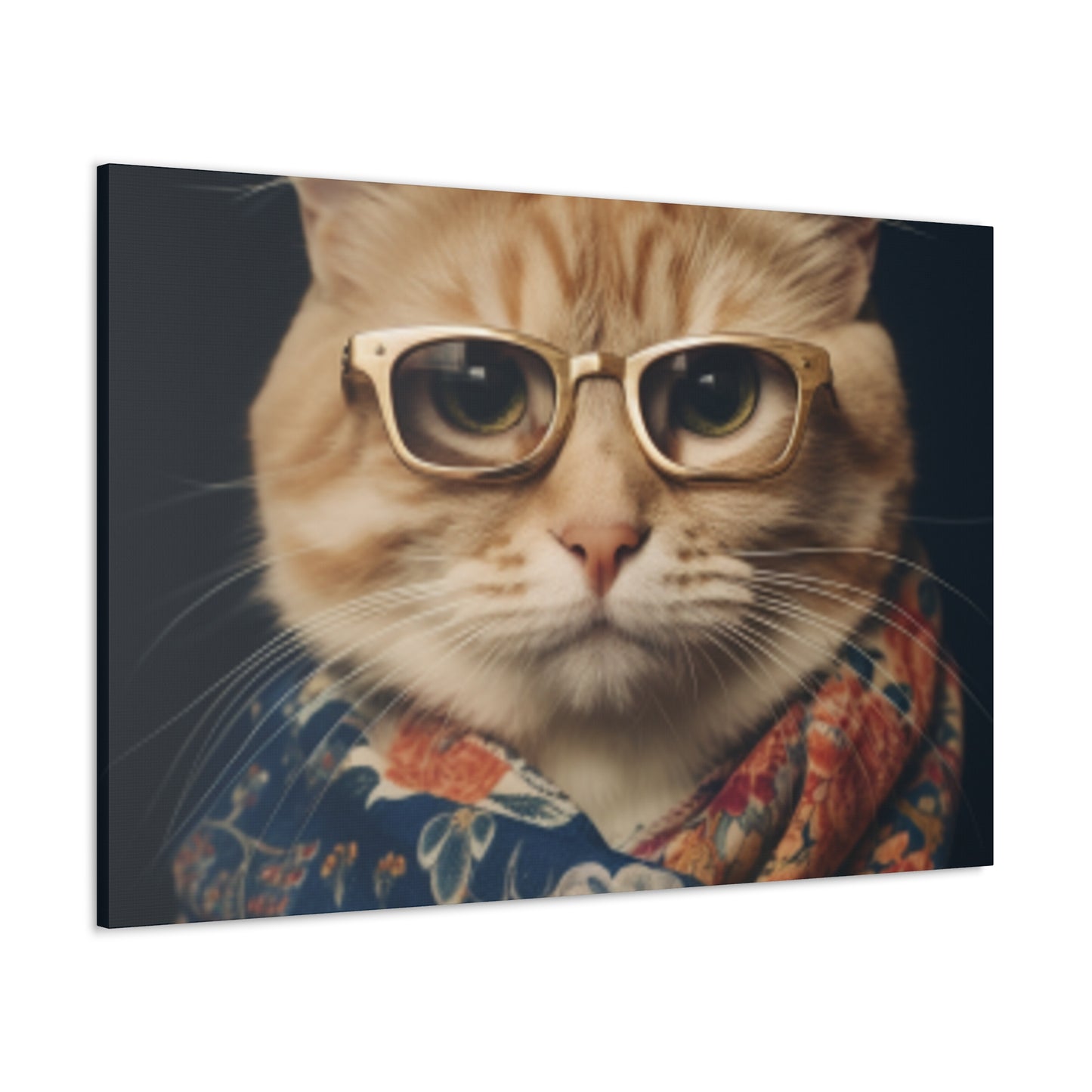 Orange Tabby Looking Fancy- Large Wall Art