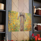 Walk With Jesus, A Dirt Path Through Yellow Flowers - Large Wall Art