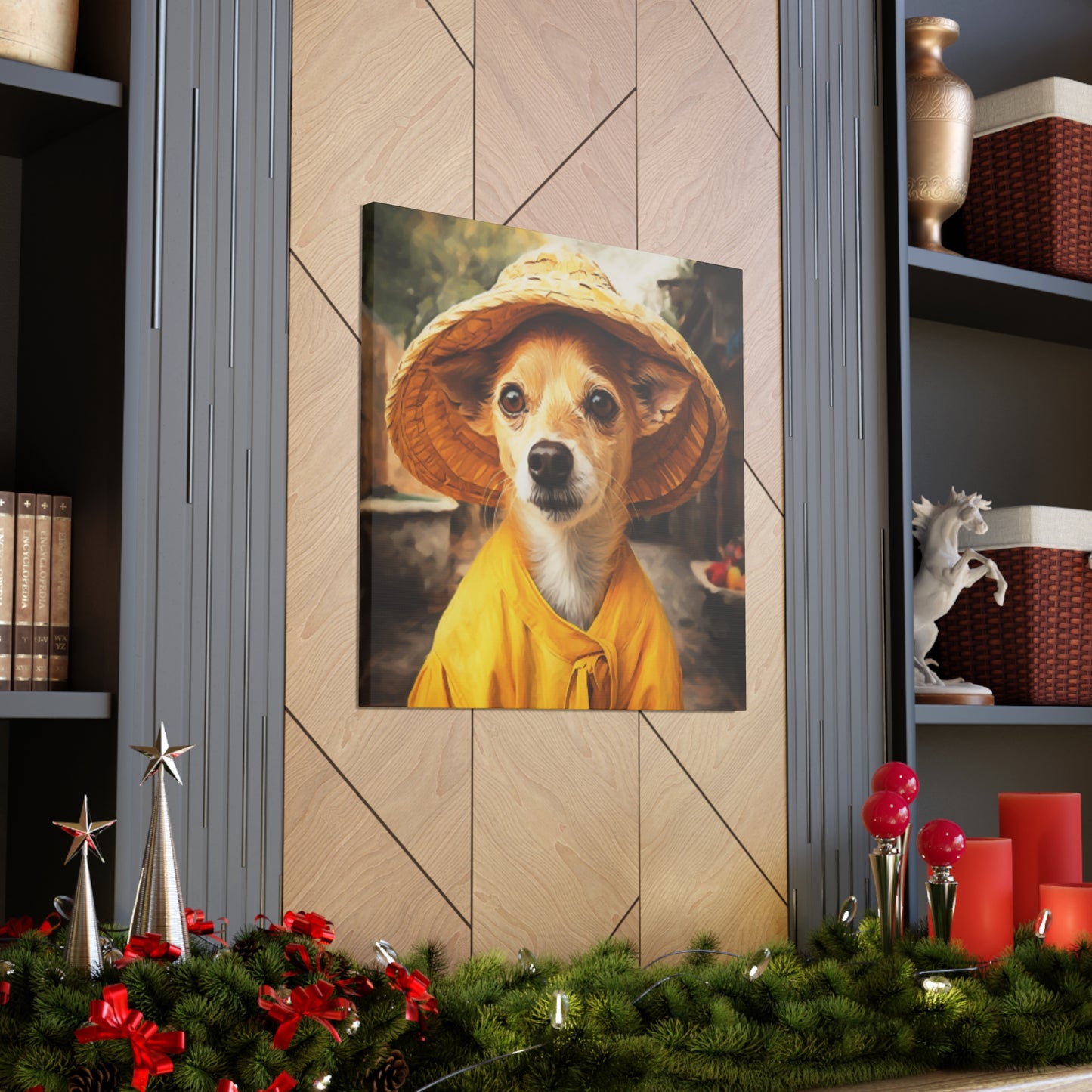 Chihuahua In A Conical Hat - Large Wall Art