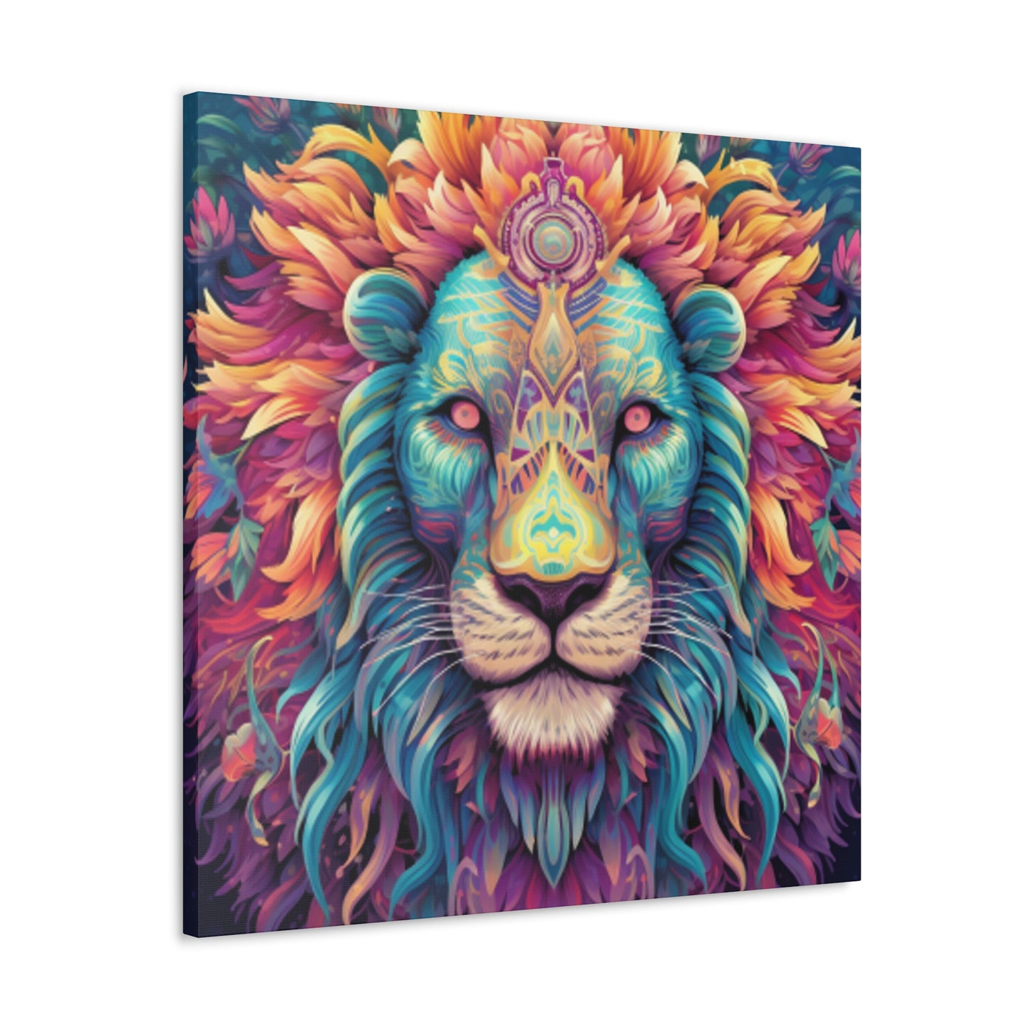 Dreamland Lion With Pink Eyes- Large Wall Art