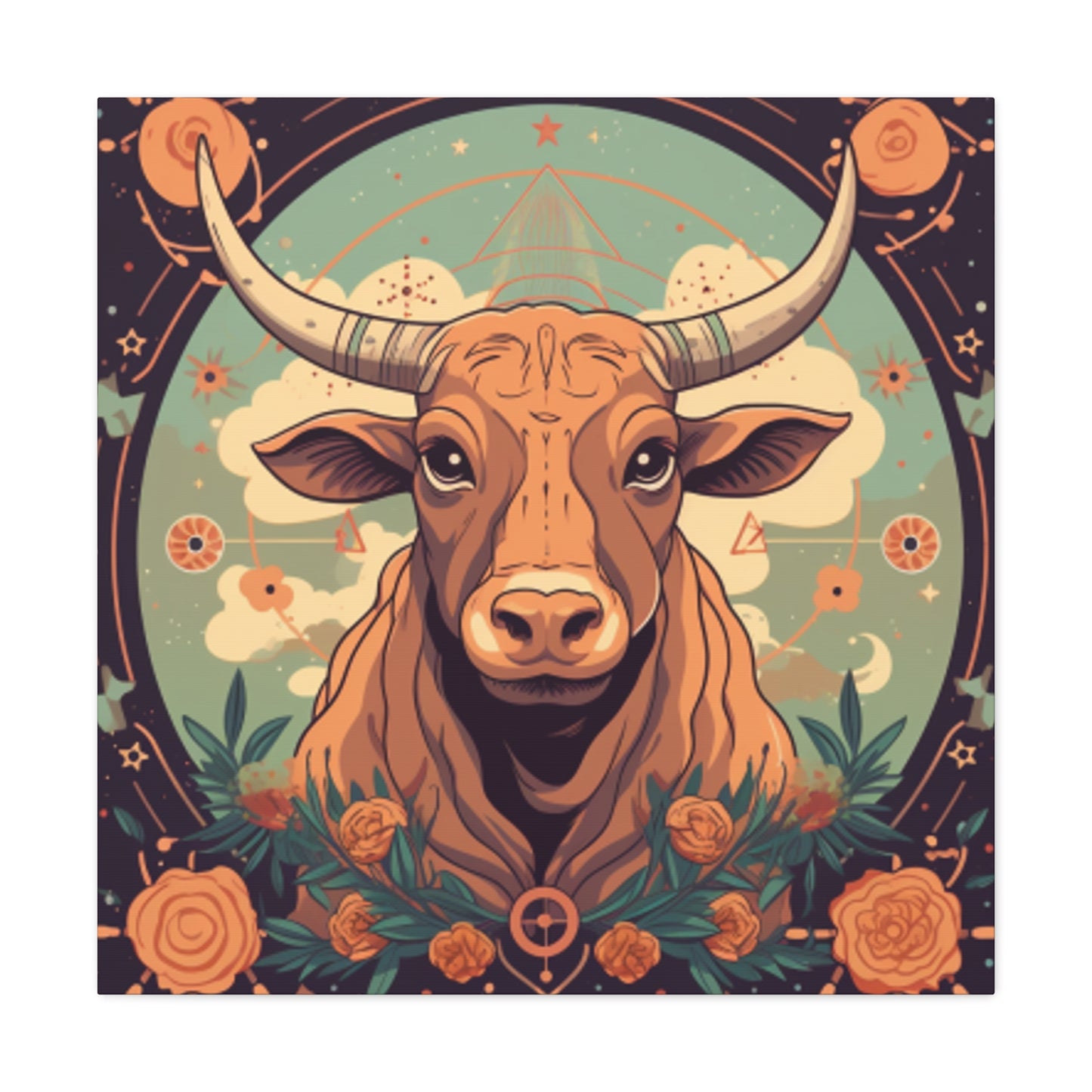 Proud Taurus Lofi Style - Large Wall Art