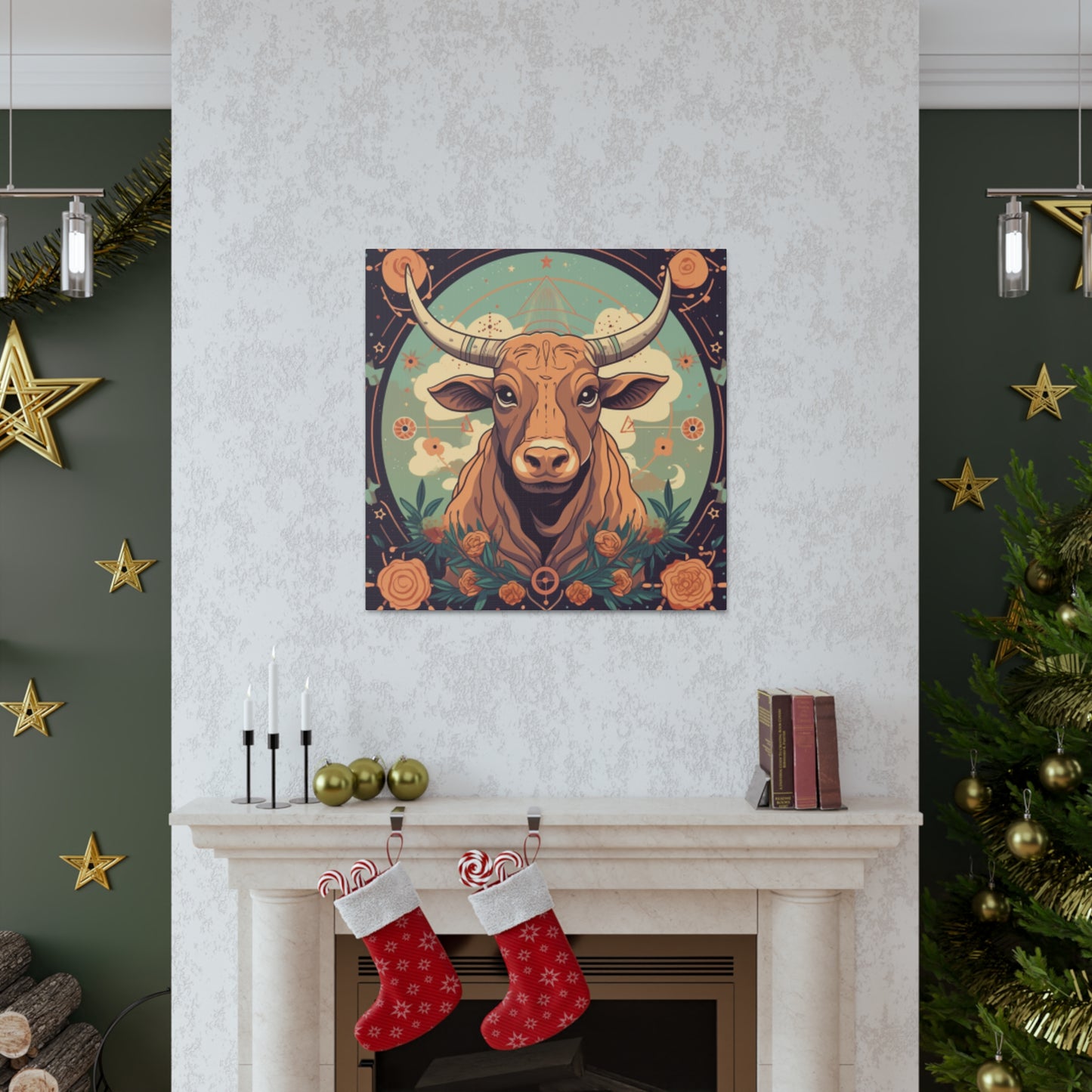 Proud Taurus Lofi Style - Large Wall Art